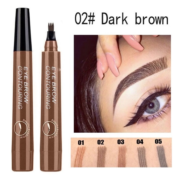 Eyebrow Liquid Pen Microblading liner makeup cosmetics beauty lining ink - Picture 1 of 12